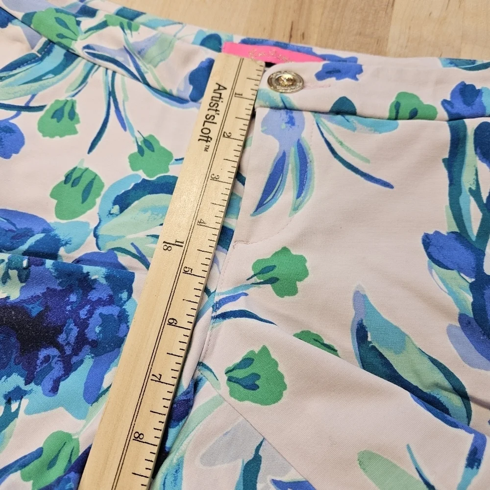 Lilly Pulitzer Buttercup Knit Pink Tropic Sweet Pea Shorts Style 001272 Size 00